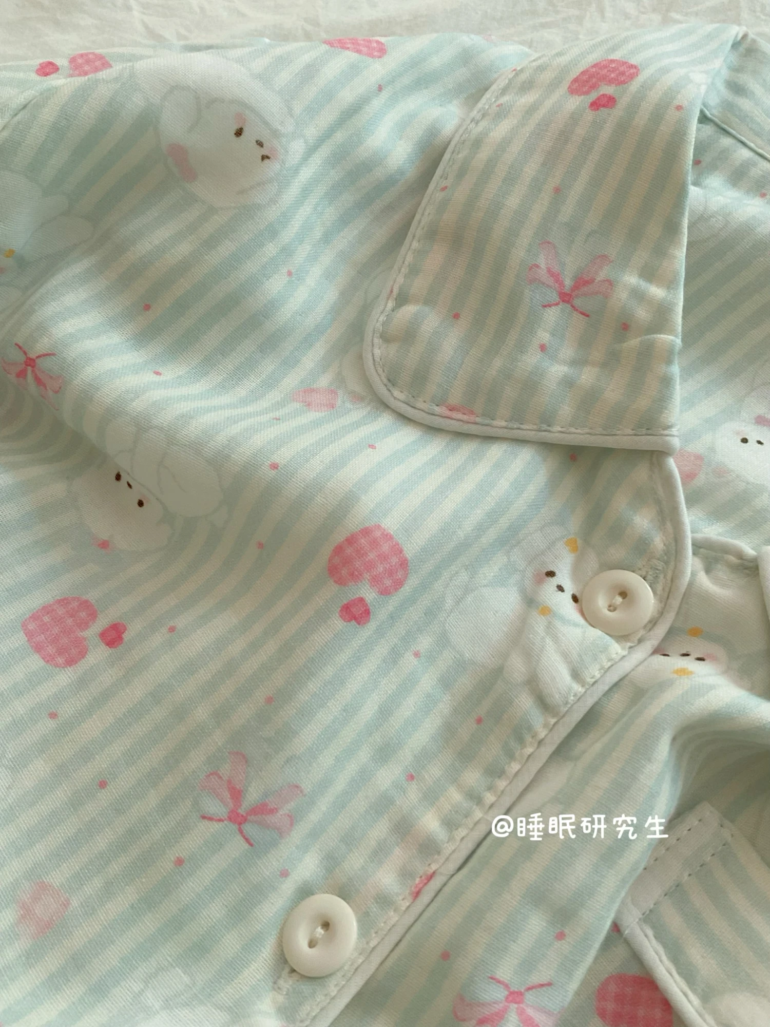 Pure Cotton Pajamas Set Small Fresh Cartoon Cute Short-sleeved Pajamas Sweet Girl Japanese Ins Skin-friendly Soft Loungewear