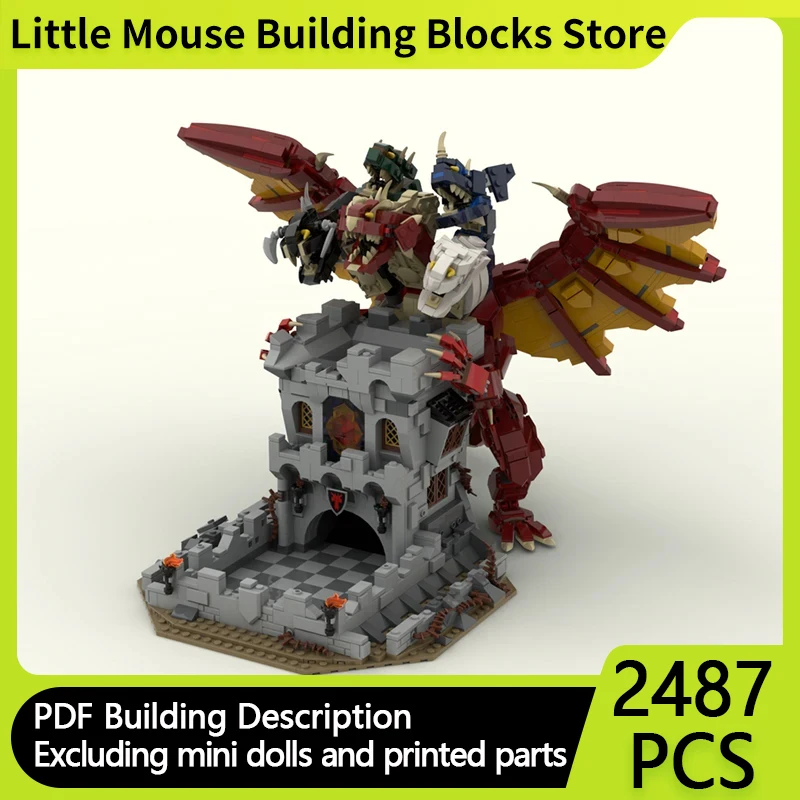 Popular Game Model MOC Building Bricks Monster Dragon And Dice Tower Modular Technology Gift Holiday Assemble Children Toys Suit