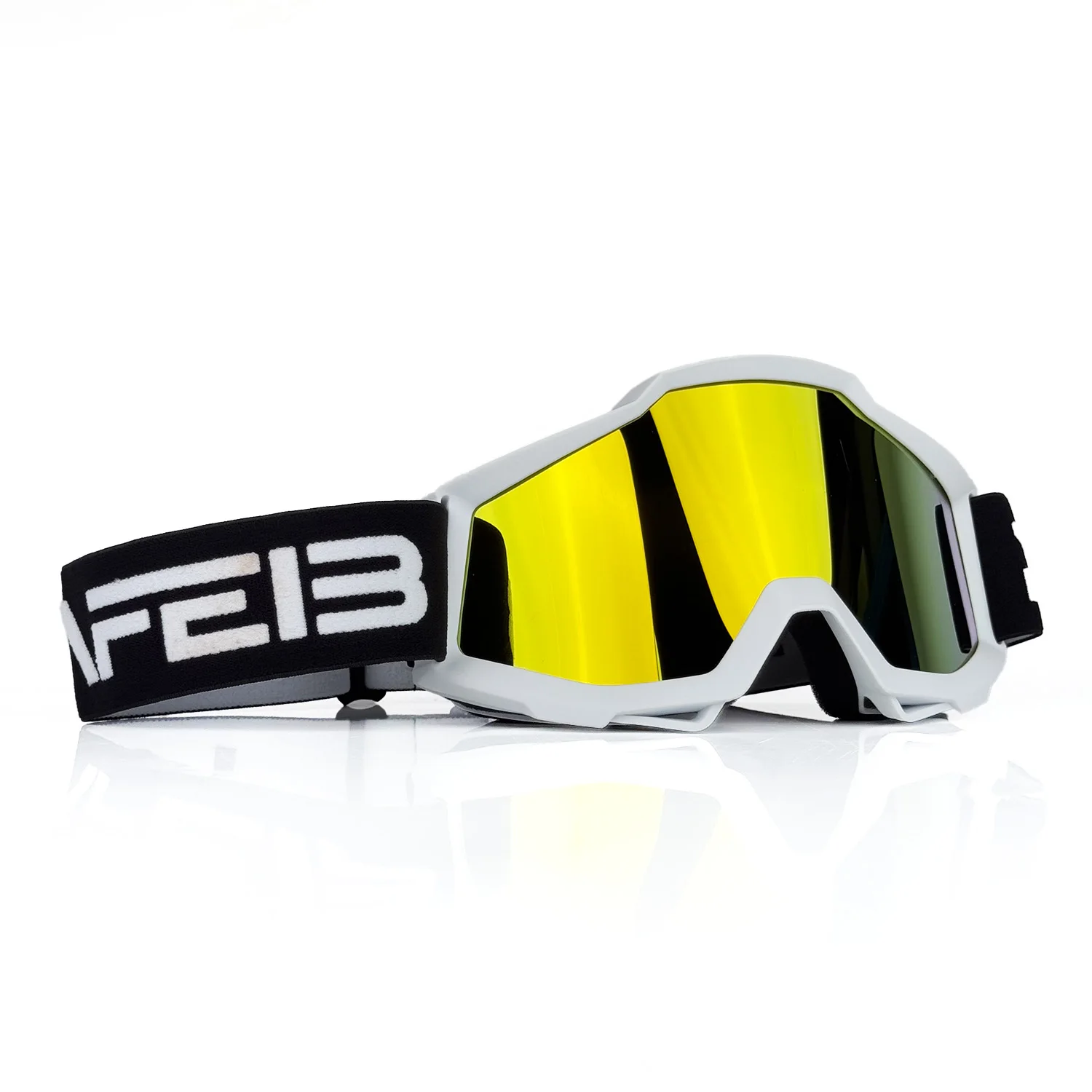 แว่นตาสำหรับขี่มอเตอร์ไซค์วิบากสีดำแบบ unisex 1 ชิ้น - ป้องกันรังสียูวี 400 ป้องกันฝ้า ทนต่อแรงกระแทก สำหรับหมวกกันน็อคจักรยานวิบาก