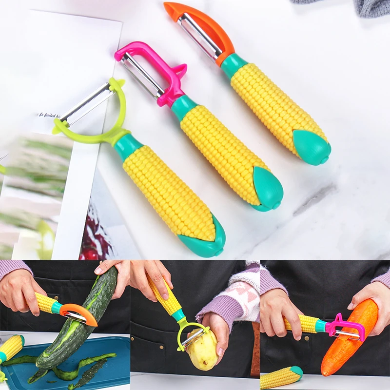 Stainless Steel Corn Planer Ergonomic Handle Corn Peeler Peel Separate & Enjoy Fresh Corn With Minimal Effort Fruit Peeler