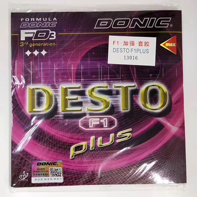 Autêntico DONIC astringente raquete de tênis de mesa cola reversa F1/engrenagem/mais adesivo de cor interna importado