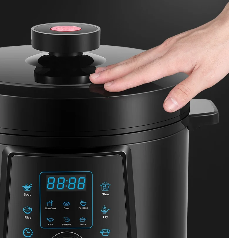 Large 6L Electric Pressure Cooker Smart Reservation Multifunctional Stainless Steel Rice Cooker Cross-Border Household Kitchen