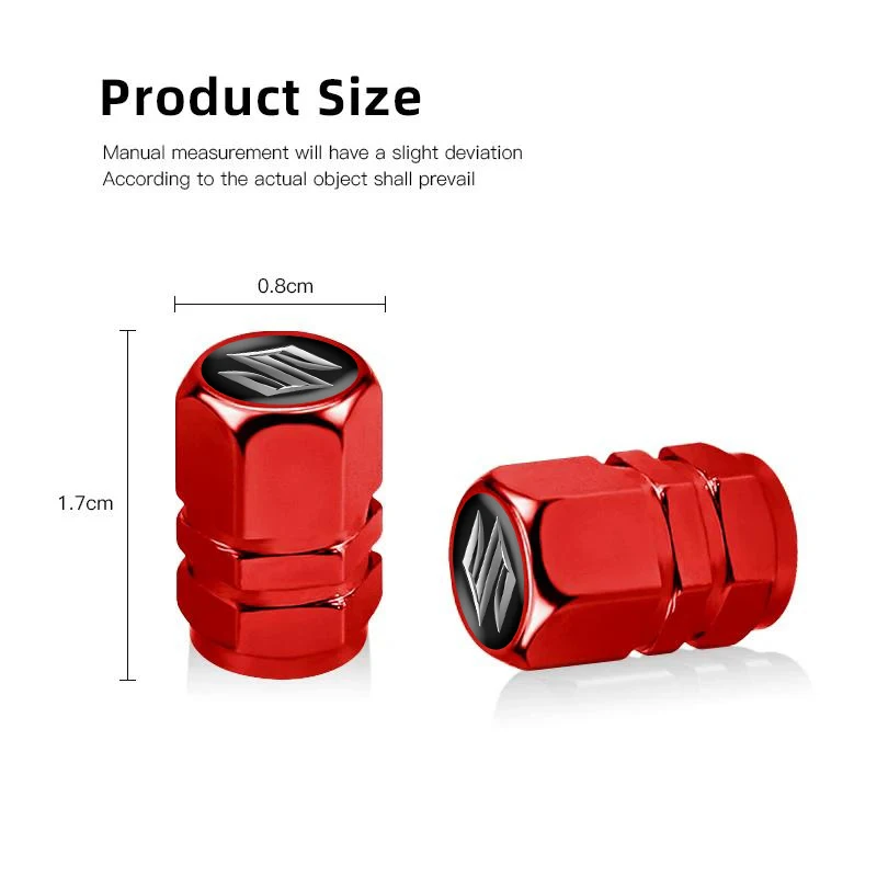 

Car Tire Valve Cover Tire Rod Dust Cover Waterproof Suitable for Suzuki Grand Vitara IGNIS ALTO Baleno SX4 Swift Jimny