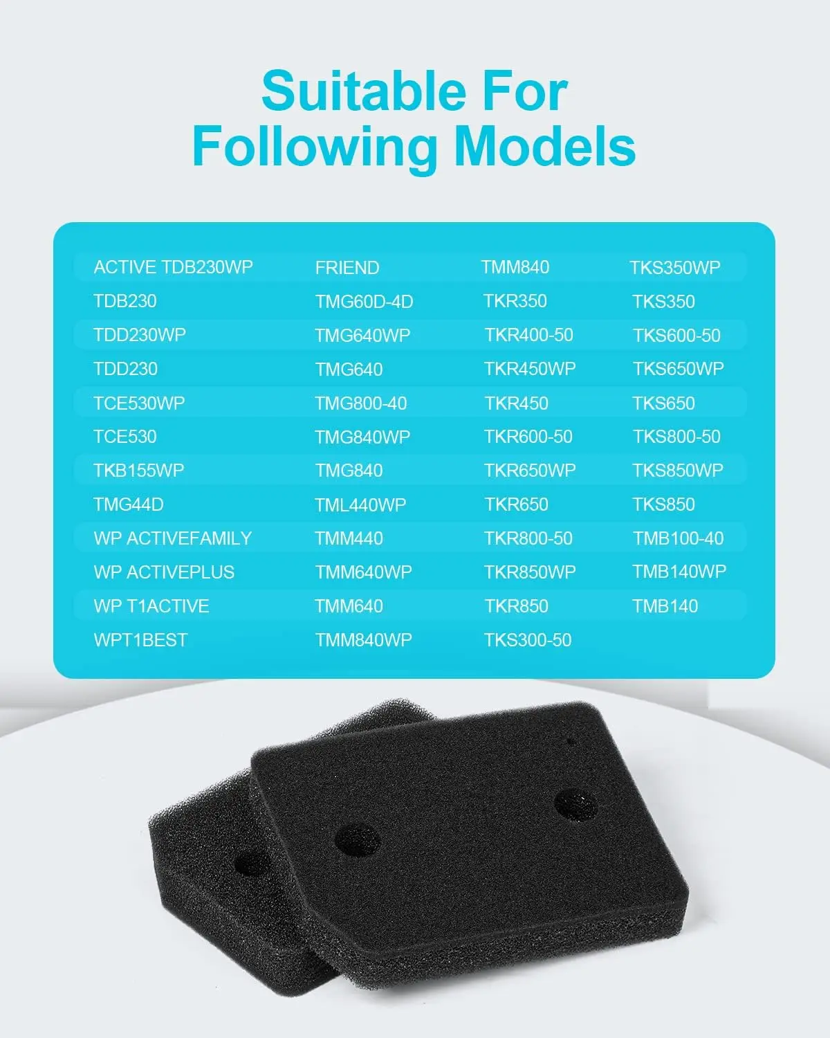 Foam Filter Replacement for All Miele T1 Heat Pump Tumble Dryers TMB540WP TKS850WP TKG840WP TKS650WP TKB150WP TKG450WP  Parts