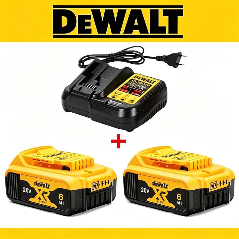 DeWALT Original Battery 20V/ 6000mAh for DCB606 DCB205 DCB206 DCB209 DCB182 DeWALT Power Tool Fast Delivery by Air Freight