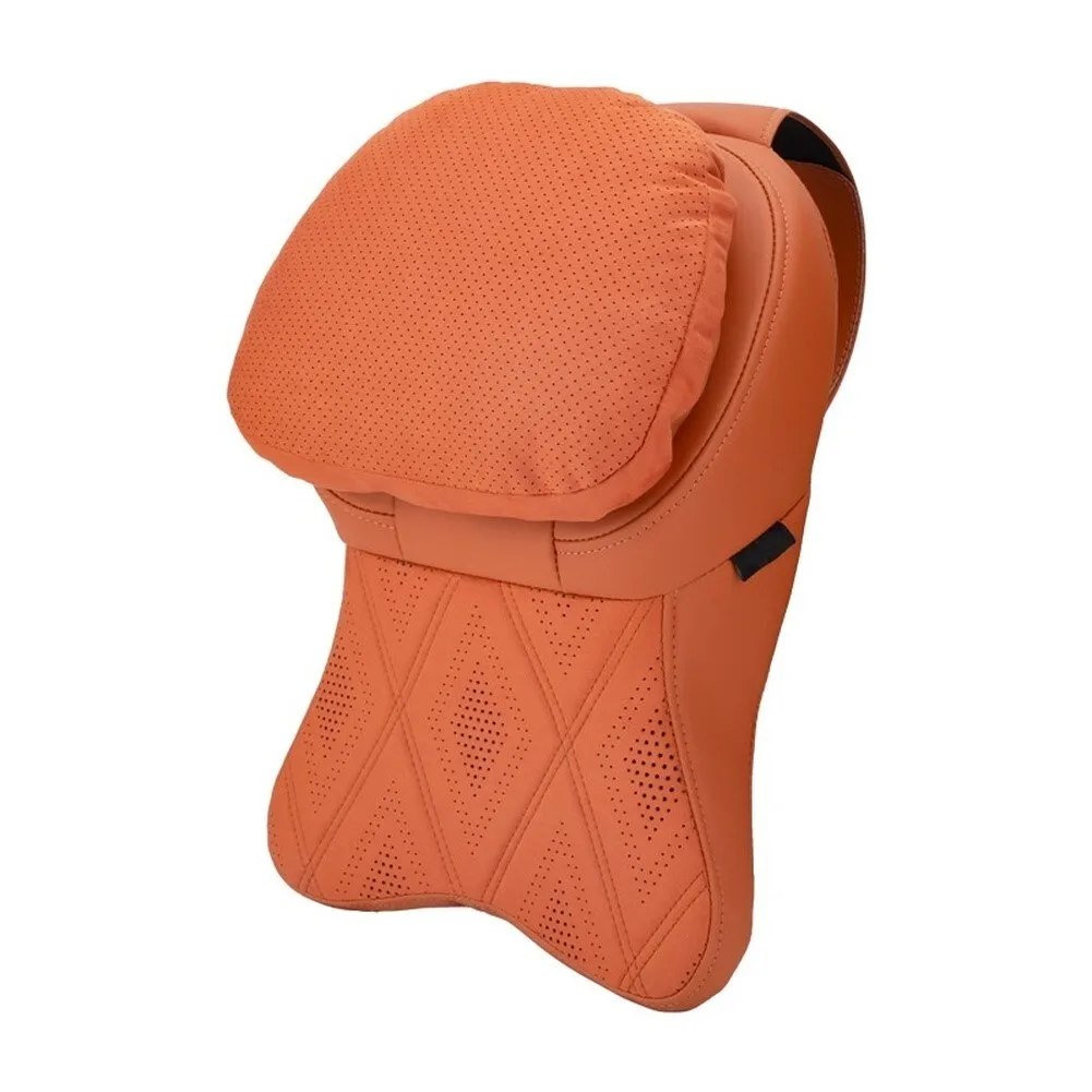 -Universal Car Neck Pillow Headrest Support Cushion Memory Foam Breathable Adjustable Straps Easy Installation Comfortable