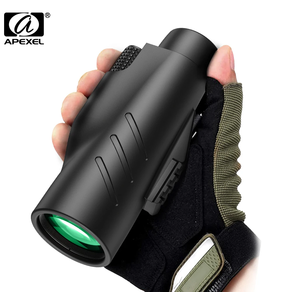 

APEXEL 10x50 Powerful Military Monocular Telescope BAK4 Portable Waterproof Star Scopes For Hunting Camping Bird Watching