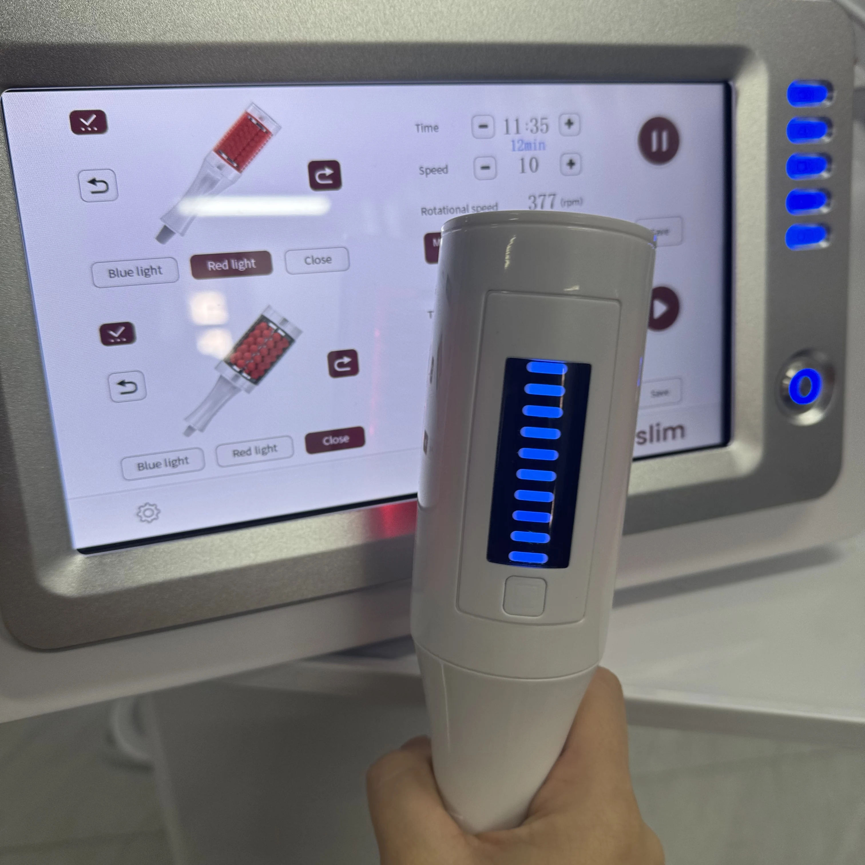 

Professional EMS Inner Ball Roller Slimming Massager Machine 360 Rotating Cellulite Reduction Body Sculpting Skin Lifting