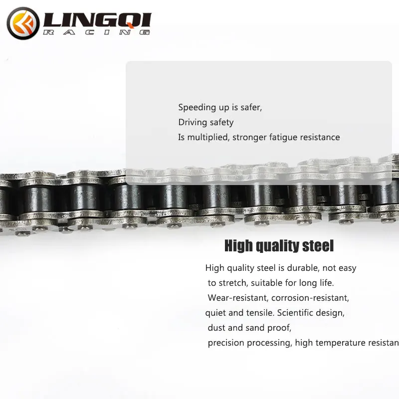 LINGQI 530 530H Chain Connector Lock Set Clip Pit Dirt Bike Chains Buckle Master Link 52 54 72 74 76 78L 80 82 88 90L 92L