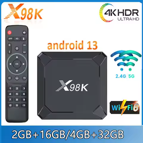 X98K Smart TV Box With Android 13 Rockchip RK3528 2.4G&amp;5G Dual WiFi Set Top Box Streaming Media Player