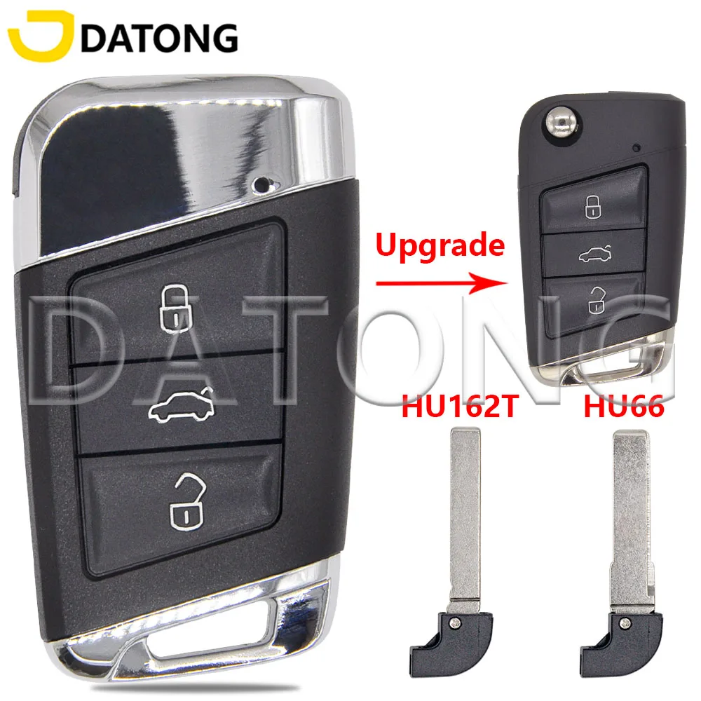 Datong World Upgrade Car Remote Key Shell Case For VW Volkswagen Golf 7 Polo Tuguan Tiguan Virtus Mk4 6 MK7 Skoda Octavia