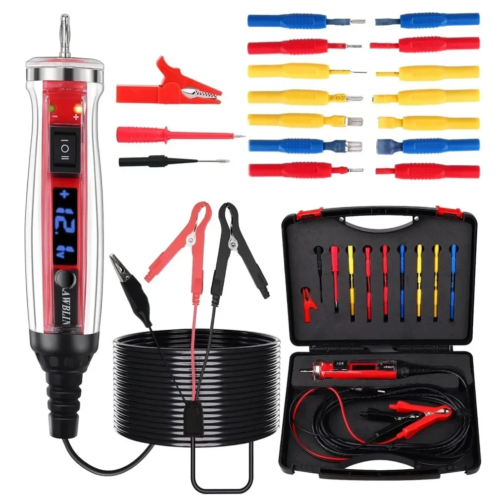 

18pcs DC1-60V Multi Function Auto Fuse Circuit Voltage Continuity Current Electric Tests Tool Power Circuit Probe Tester Kits