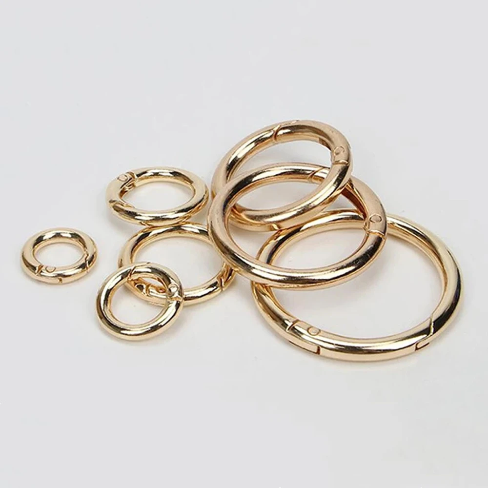 

Keyring Dog Chain Openable Handbags Round Ring Buckle Snap Hooks O-Ring Buckle Spring Gate Snap Clasp