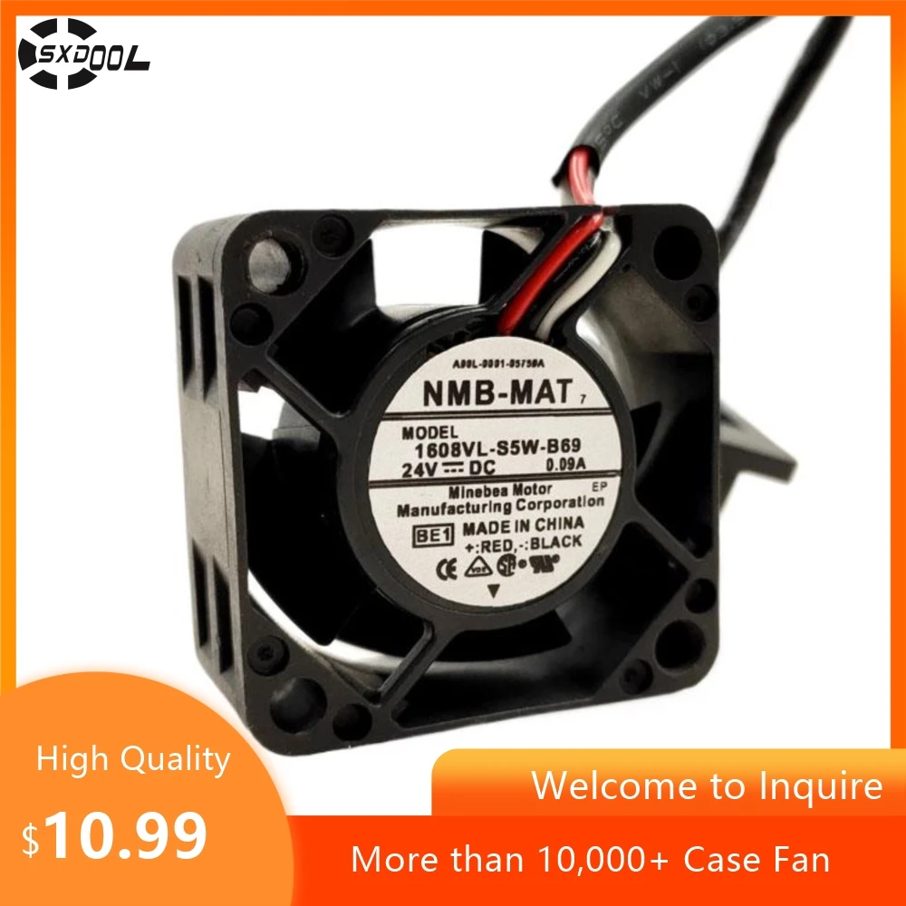 

Japan 1608VL-S5W-B69 24V DC 0.09a 4020 Fanuc Cooling Fan 4CM