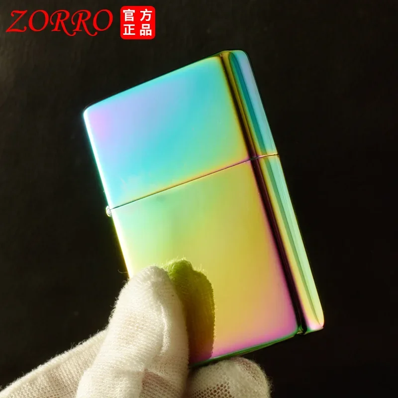 ZORRO-ZC9 Kerosene Lighter, Windproof Brass Cigarette, Gasoline Engine, Retro Creative Shell, Brand New, Original