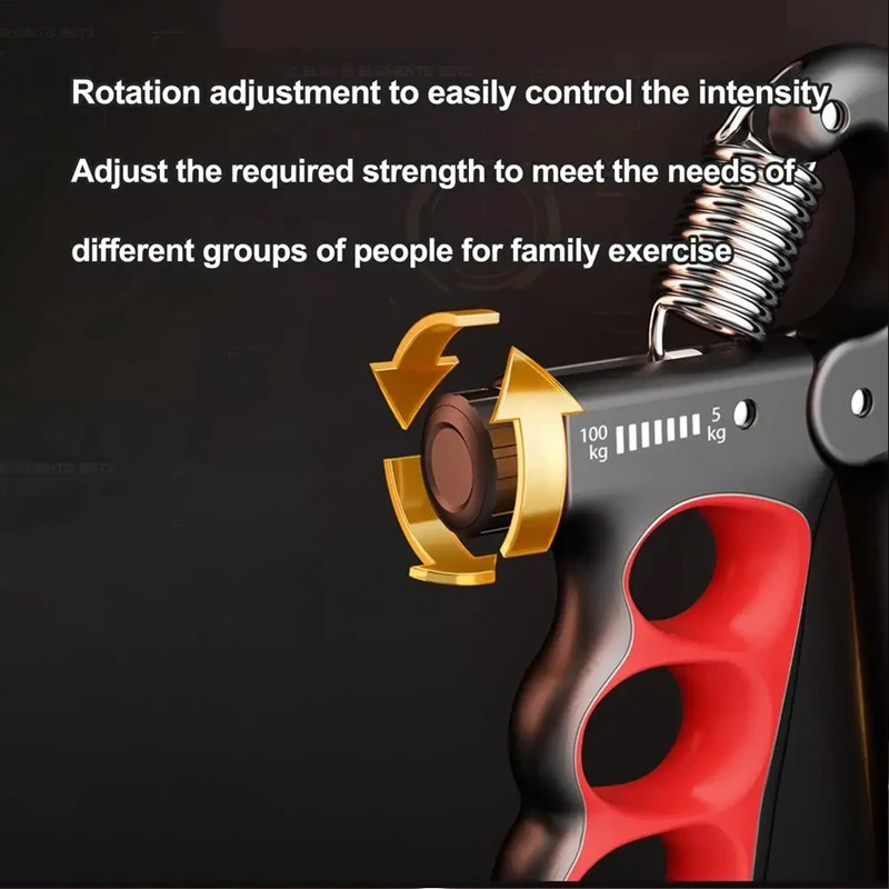 Penguat pegangan tangan yang bisa diatur + latihan tangan lengan bawah pergelangan tangan untuk membentuk otot 1 buah