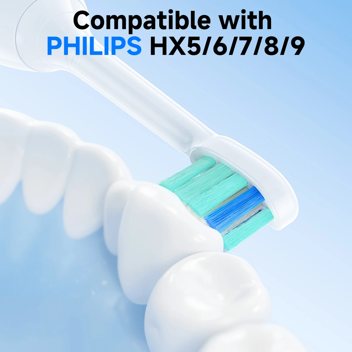 

Совместим с PHILIPS HX5/HX6/HX7/HX8HX9 Sonic электрическая вакуумная зубная щетка с насадками с мягкой щетиной