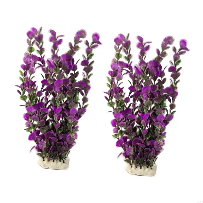 H8WB 2pcs Artificial Underwater Plant Aquariums Fish Tanks Seaweed Decoration
