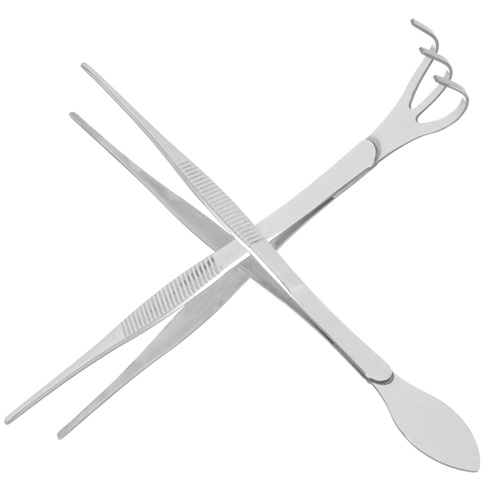 

1Set Bonsai Tweezers Rake Set Stainless Steel Multifunctional Portable Tweezers for Planting Small Garden Plants Succulents