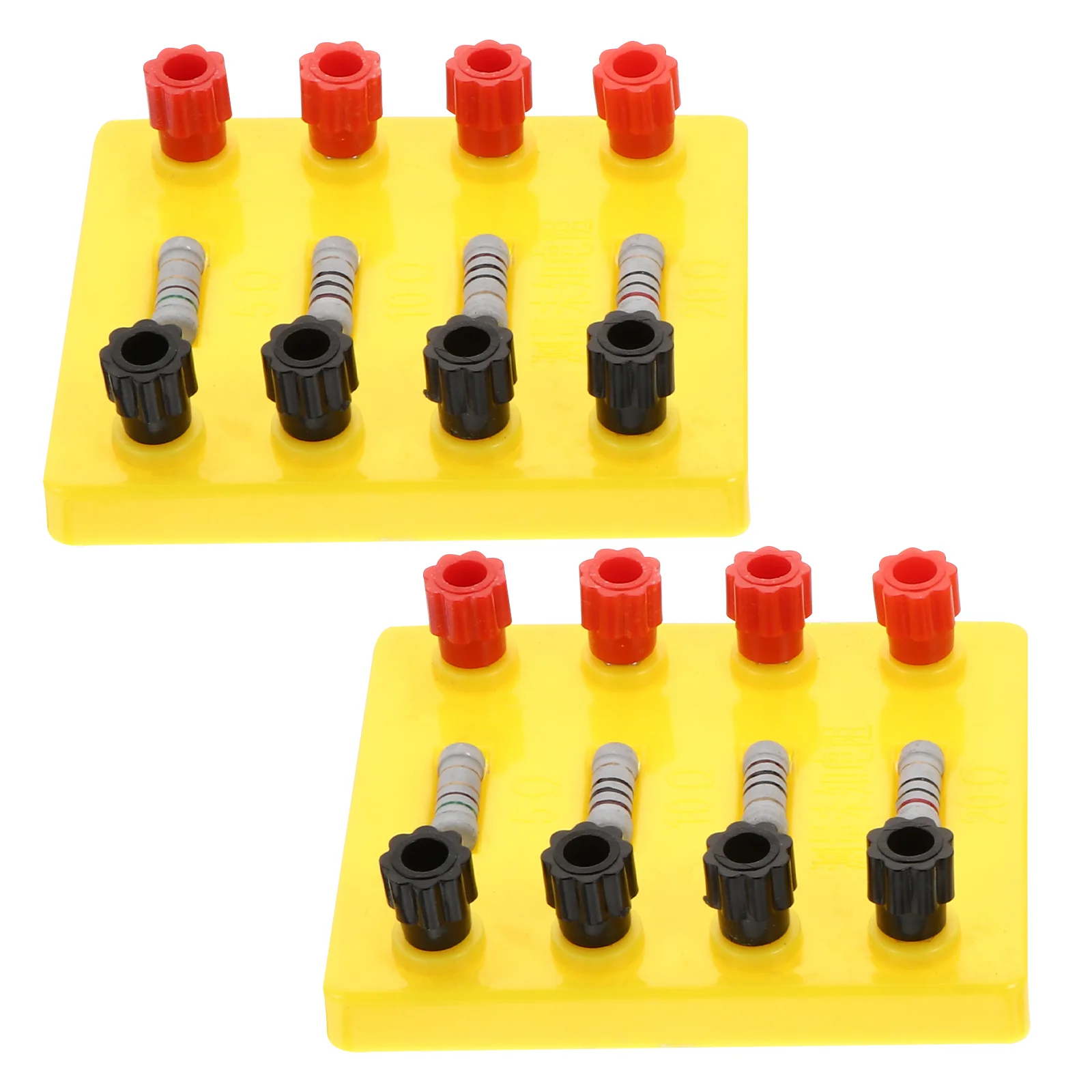 

2pcs Coil Experimental School Teaching Instrument Resistor Electrics Teaching Aids Fixed Resistor For Lab Students Tool