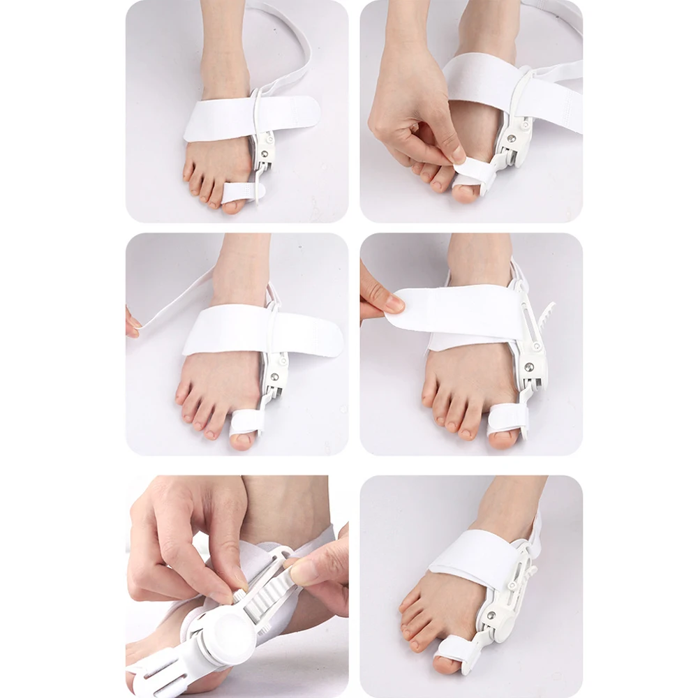 1Pcs Bunion Corrector Orthopedic Toe Straightener, Adjustable Splint Bunion Pads Day Night Support with Toe Separator for Bunion