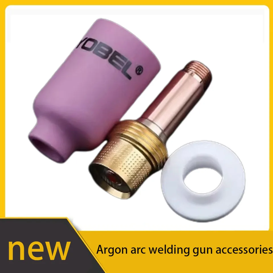 Argon arc welding gun WP-18 filter connector screen flow guide high temperature resistant argon arc welding porcelain nozzle