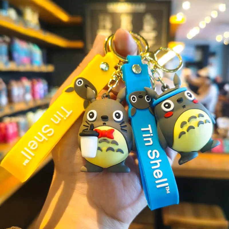 

New creative anime cat keychain figurine cute hanging decoration doll machine for foreign trade