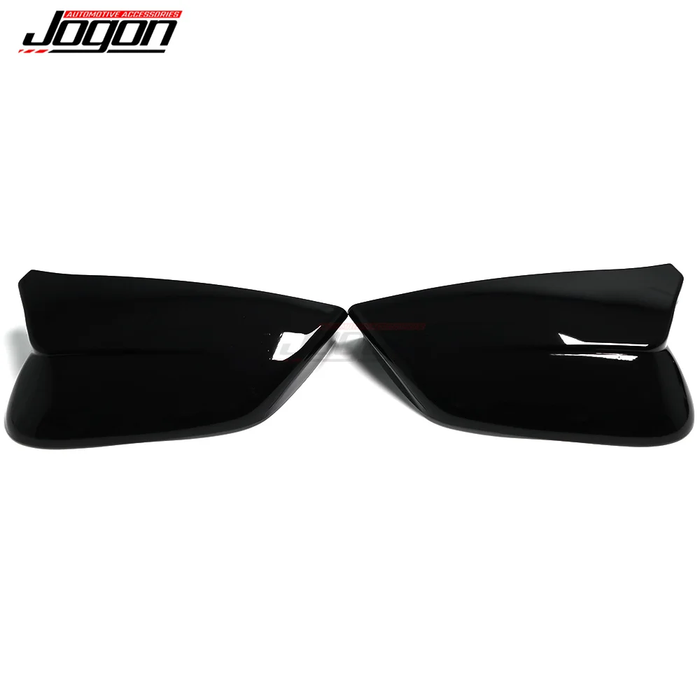 For Kia EV6 2022 2023 GT Line Carbon Fiber Look Gloss Black Rear View Mirror Cover Cap Trim Exterior Accessories