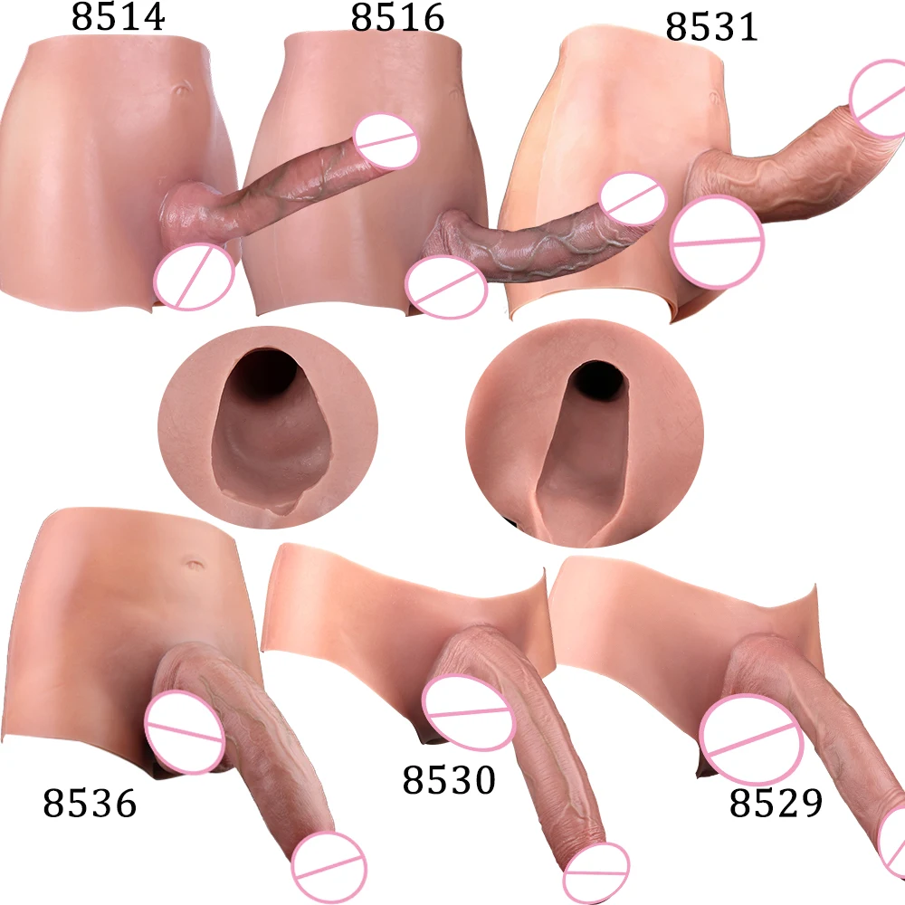 SXXY Large Hollow Dildo Premium Silicone Pants Wearable Hyper Realistic Insertable Penis Cover Adult Intimate Wearable Toys view 2