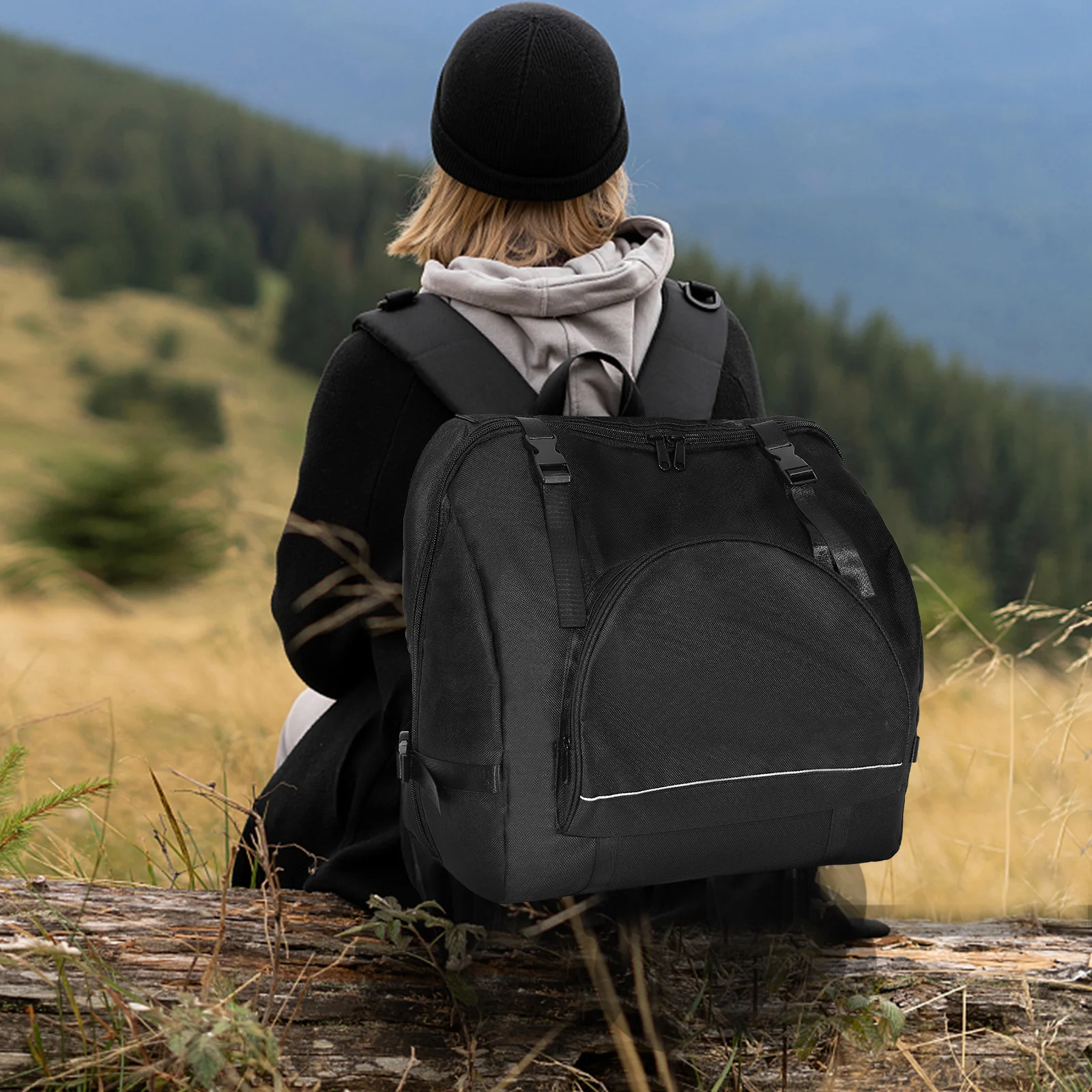 

Accordion Backpack Large Capacity Shockproof Oxford Cloth Bag Storage Case Gig Instrument Travel Music School Adjustable Straps