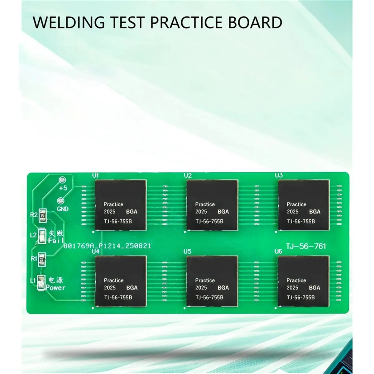 SMD BGA Chip Single-Sided Superficies Mount Soldering Practice Teaching Training DIY Circuit Board Kit
