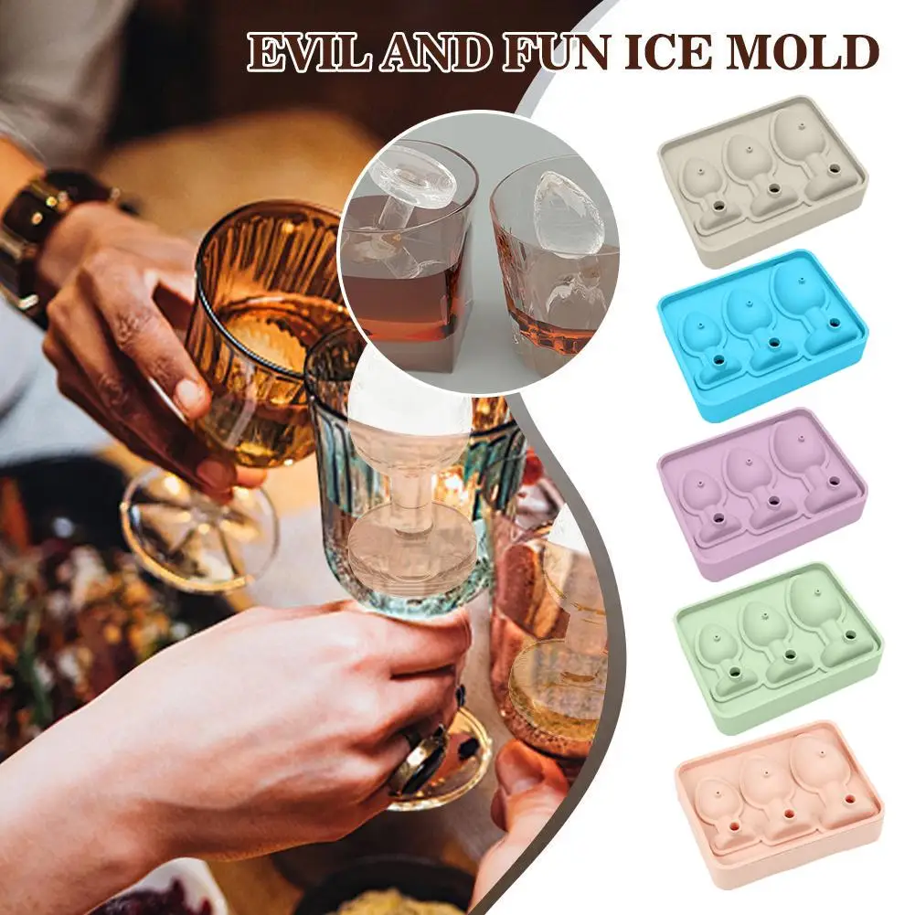 1pcs Ice-Cube Mold, Funny Silicone Anal Plug Ice Tray, Silicone ice-Cube Tray with Lid,Easy Fill and Release ice-Cube Maker