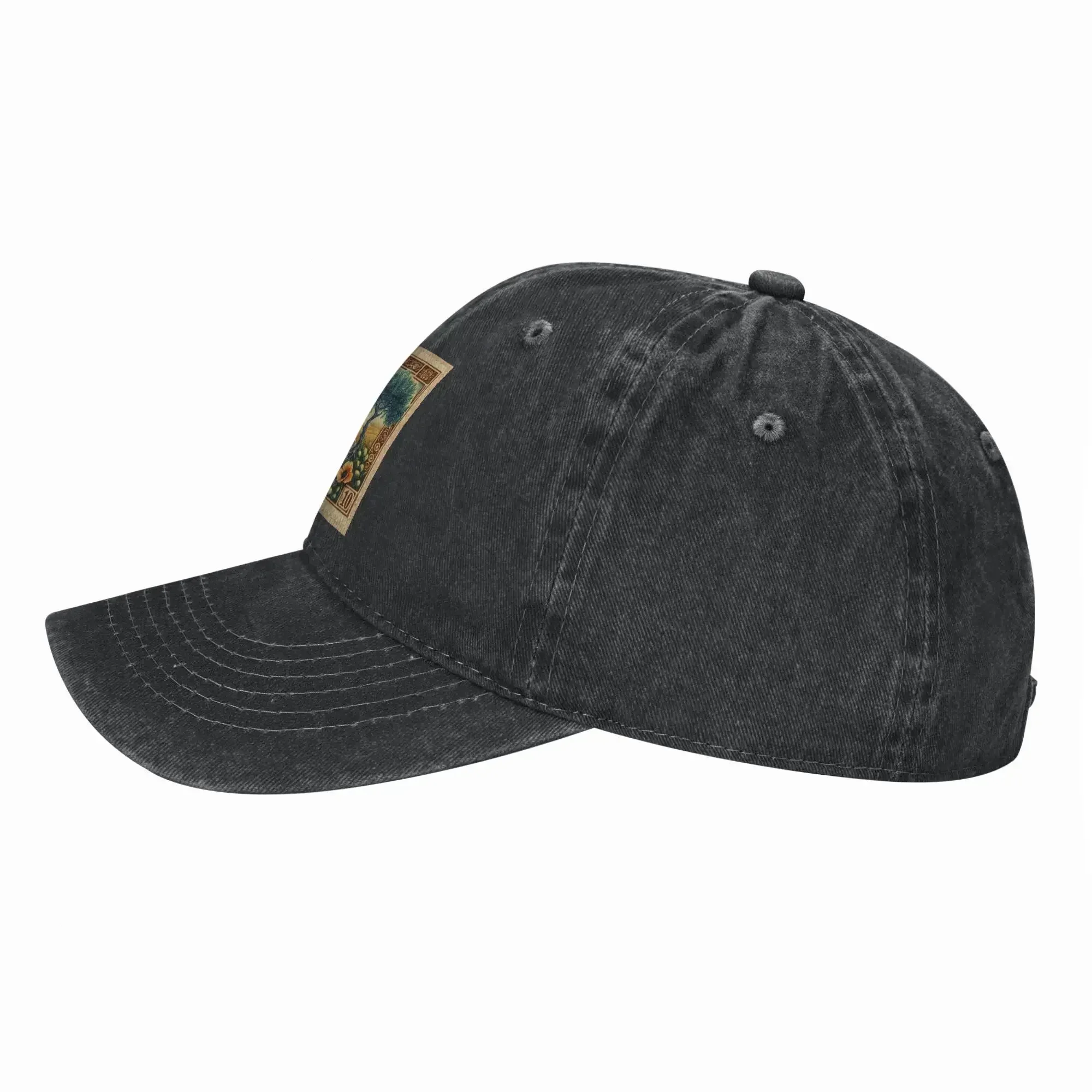 New Vintage Stamp Baseball Cap Sun  Kpop Rock Hot Sale Washed Hip Hop Hats Men Women Stylish Print Baseball Caps