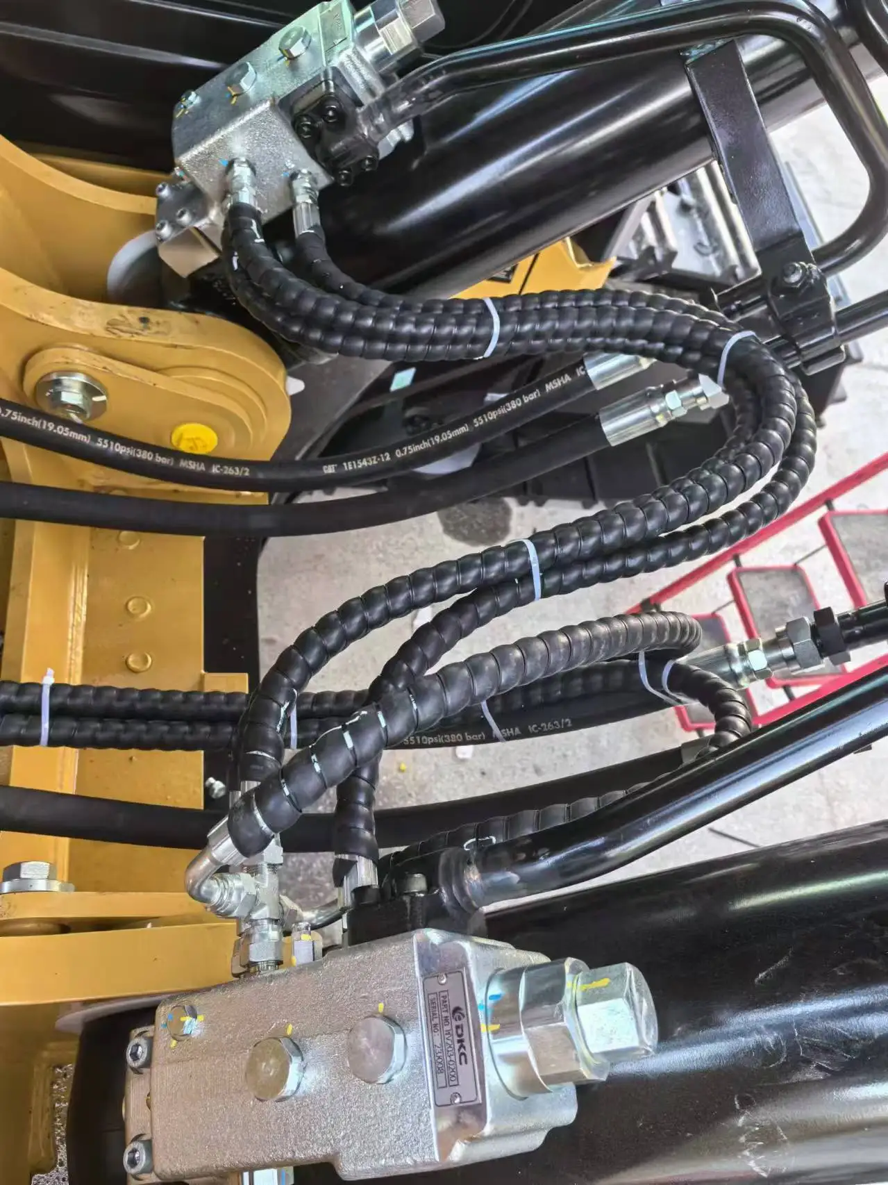 Excavator Attach Breaker Pipes Hammer Installation Kit Boom Arm Bucket Hydraulic Oil Hose Piping Pipe Line