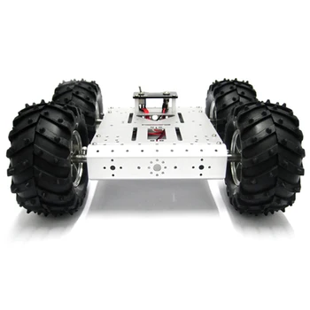 4WD Smart Robot Car Chassis for Arduino 130mm Wheel Car with Mobile Platform DIY RC Toy Tracking Experiment Programmable Toys Kit