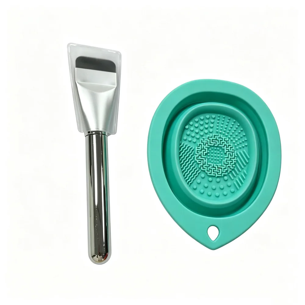 vvocci Powder Puff That Doesn't Absorb Powder One-piece Foundation Brush Cleaning Bowl Beauty Tools view 6