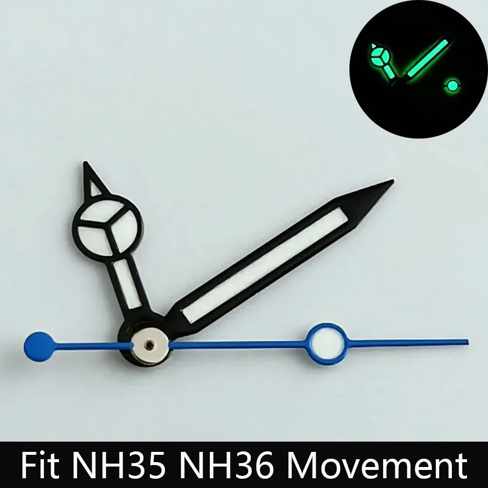 Luminous Watch Hands Blue‑Green & Green, High Quality Replacement Hands for NH35 NH36 ETA2824 2836 Miyota 8205 8215 Watch Movements view 5