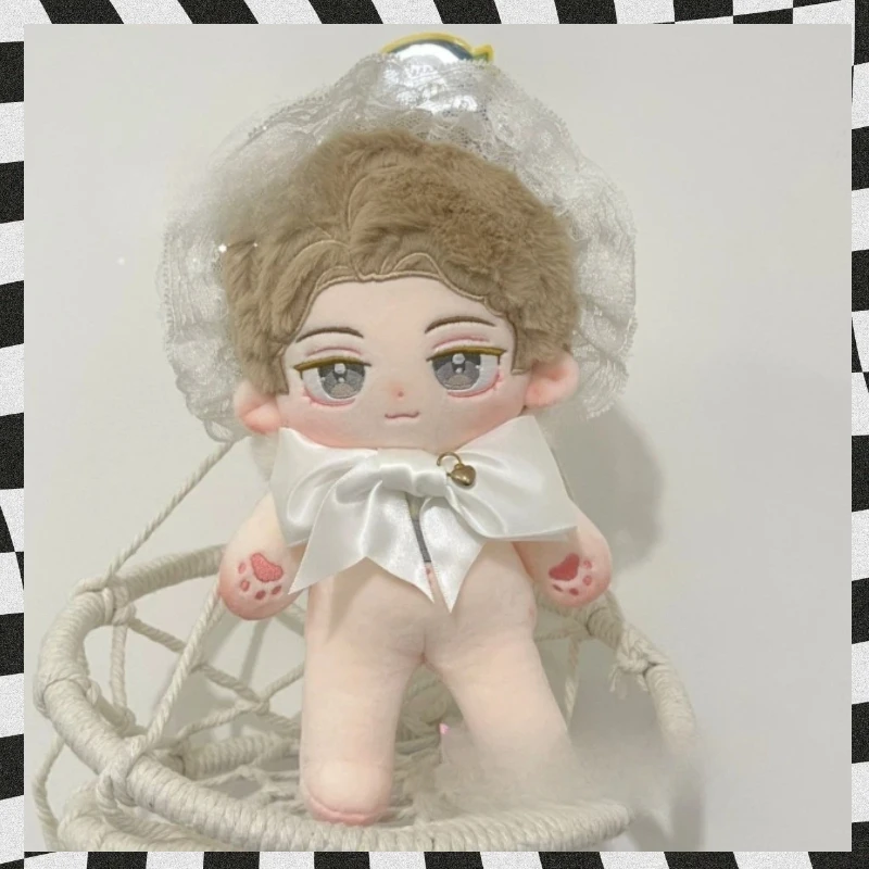 

20cm Plushies Anime Wizard Cedric Kawaii Cosplay Cotton Doll Body With Skeleton Cartoon Change Suit Soft Toy Figures Fans Gift