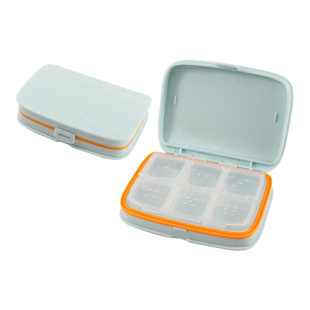 

Convenient Weekly Medicine Organizer Case 4/6 Grid Candy Box Storage Box Pill Case 7 day Pill Box Medicine Tablet Dispenser