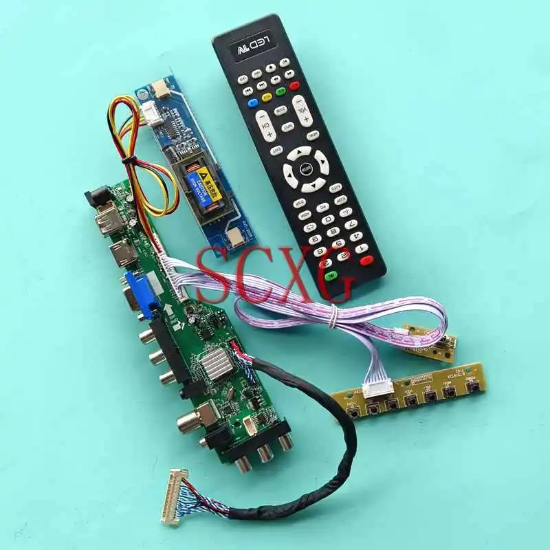 

For LM185WH1 LQ185T1LGN2 DVB Digital LCD Controller Board 18.5" 2-CCFL 1366*768 DIY Kit LVDS 30 Pin USB HDMI-Compatible VGA AV