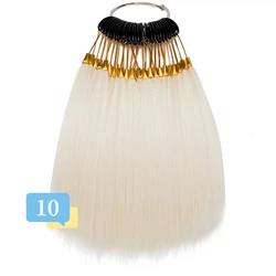Human hair chart 30 stand with numbers Test strands of hair for hair extensions salon natural hair color levels chart