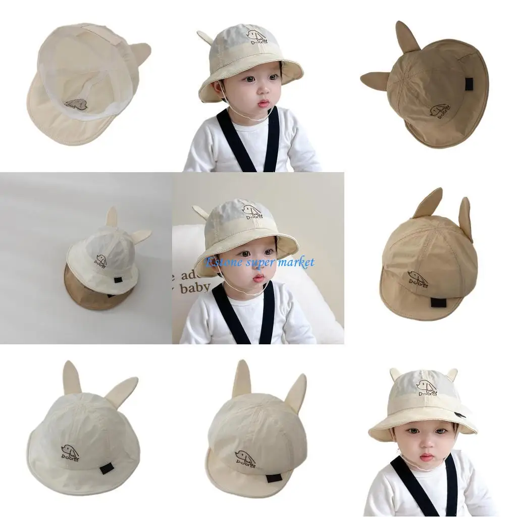 

090B Breathable Hat Wide Brimmed Hat Lightweight Infant Hat Fisherman Hat for Baby
