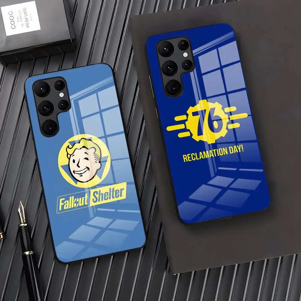 Game Fallout Phone Case For Samsung S24 S23 S21 S20 A34 A54 A53 M54 Note 20 Ultra Plus 2024 Glass Cover