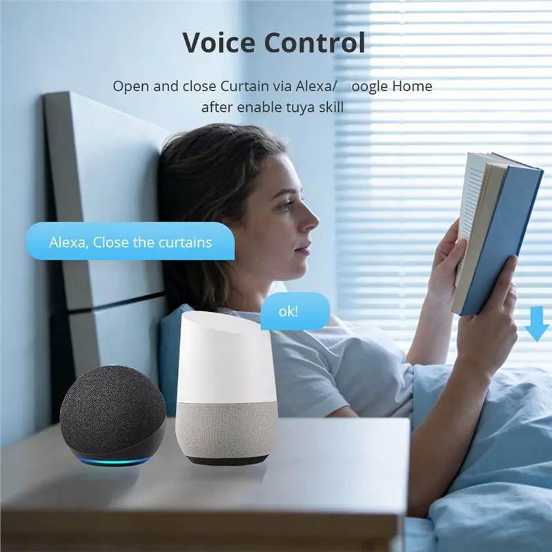 [NEW!A08R】 Tuya Wifi Solar Roller Shade Blinds Motor For 37/38Mm Tube Work For Alexa Google Home