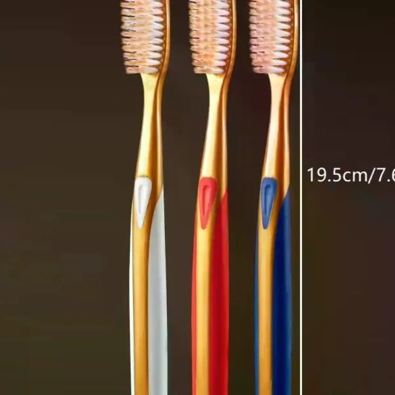 6pcs Large Head Soft Bristled Toothbrush, Anti Slip Wide Design, With Extended U-Shaped Brush Head