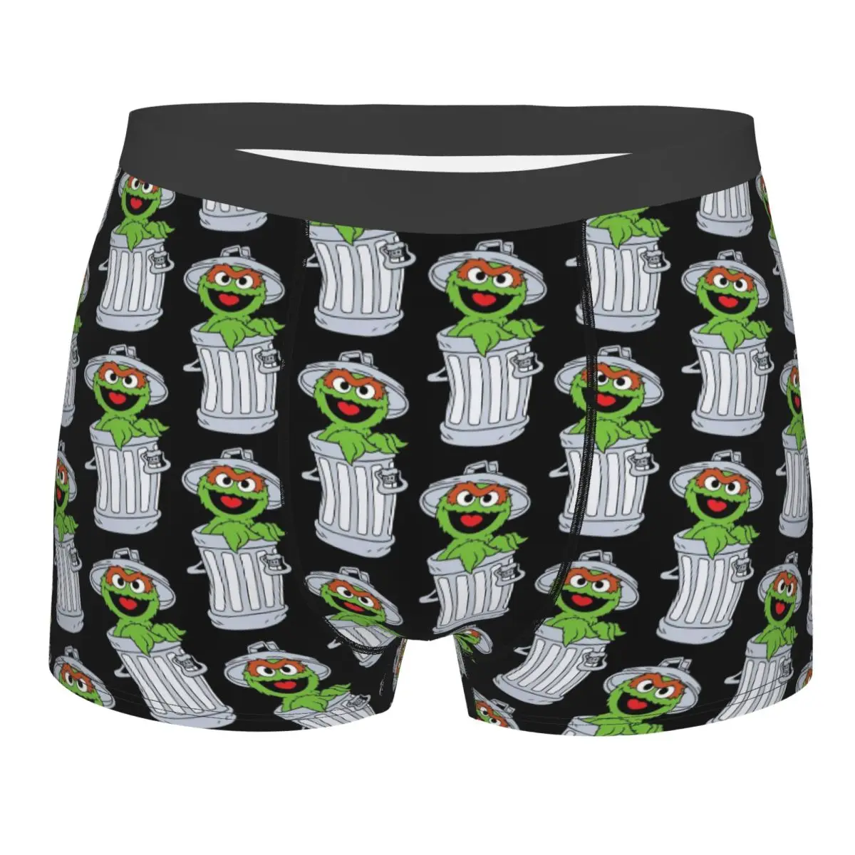 

Custom Male Fashion Cookie Monster Television Programs Underwear Boxer Briefs Soft Shorts Panties Underpants