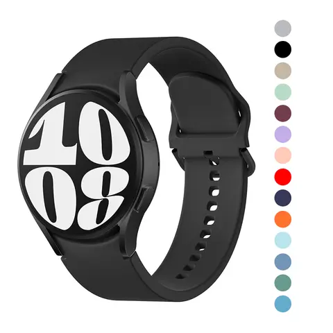 Cinturino in silicone No Gap per Samsung Galaxy Watch 7 6 5 4 44mm 40mm 5 Pro 45mm Bracciale Galaxy Watch6 Classic 43mm 47mm Band
