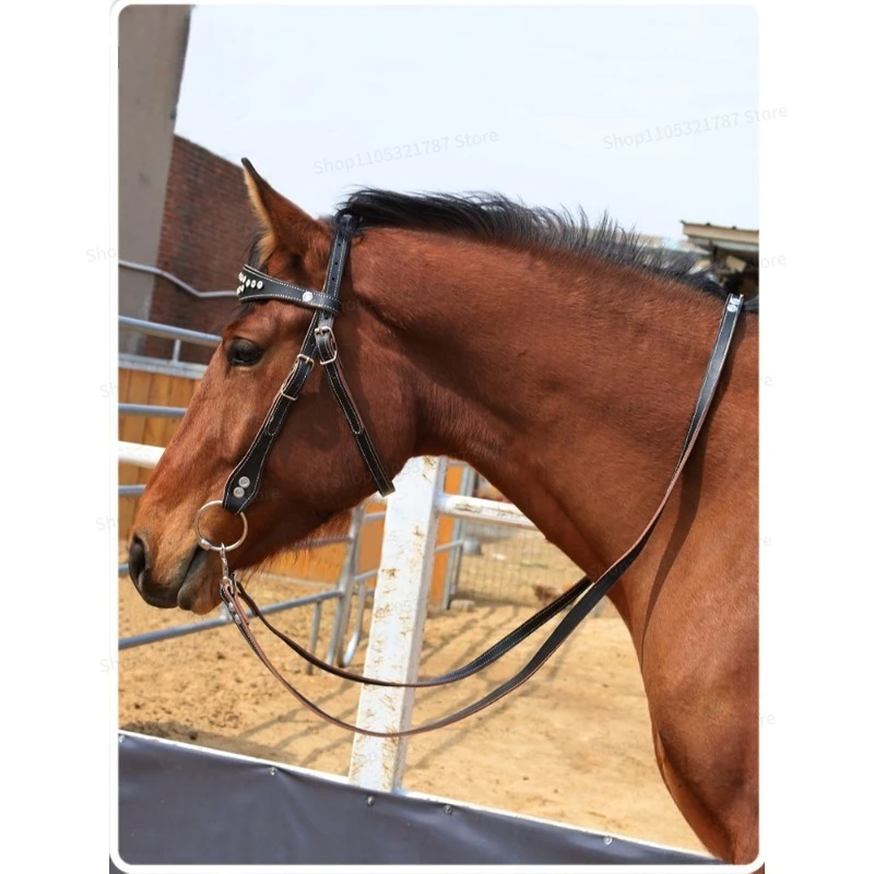 For Cowhide Water Reins, Reins Sets, Bits, Equestrian Riding Equipment, Harness Supplies
