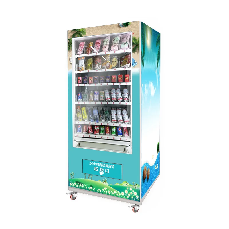 24-hour Unmanned Vending Machine For Beverages, Snacks, And Alcohol Robot Ice Cream