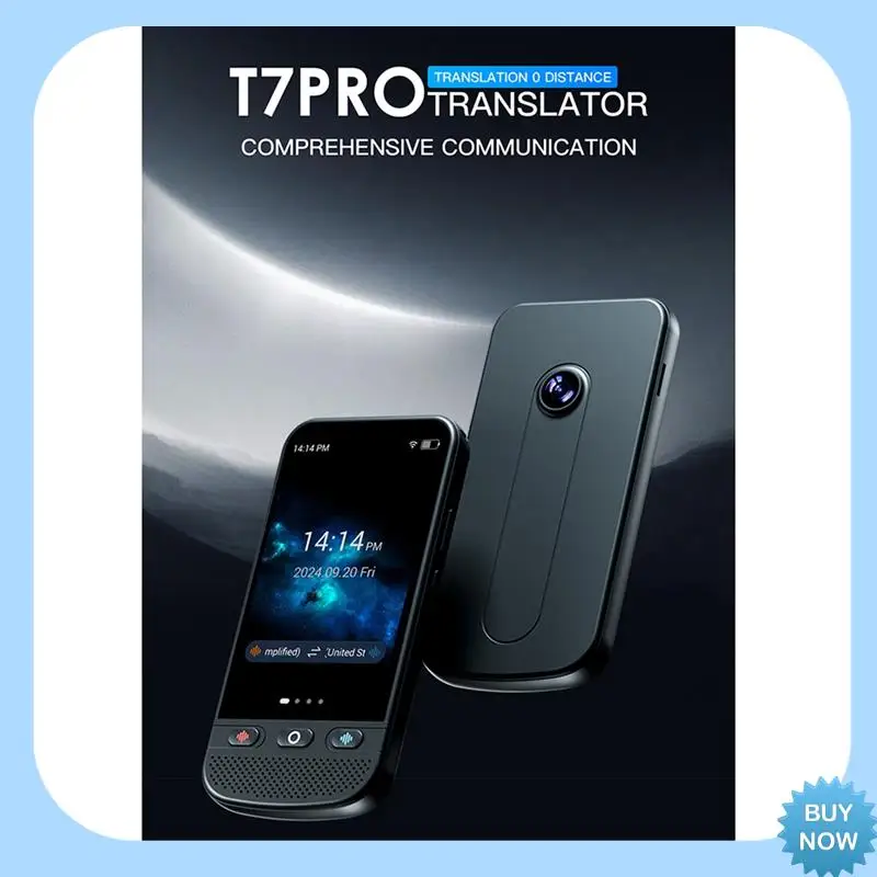 

A47Z T7pro Real-Time Language Translator Voice Text Photo Translate Chatgpt Speak Freely Touch Screen Headphone Electronic